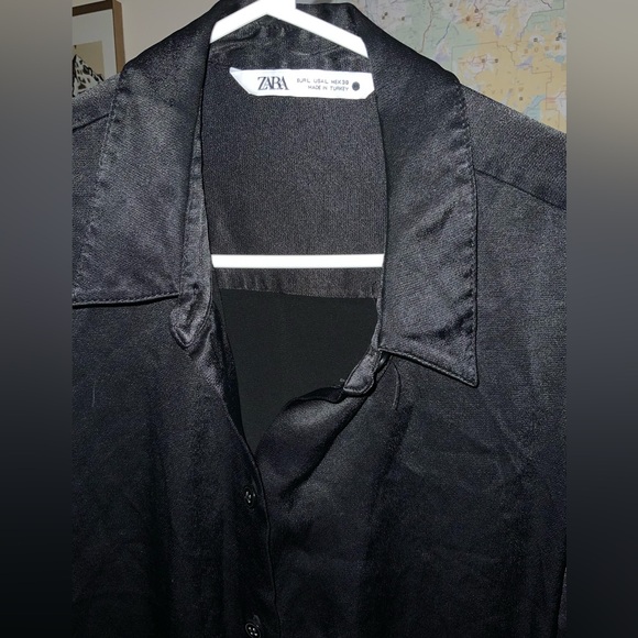 ZARA women’s satin button down - Picture 5 of 6